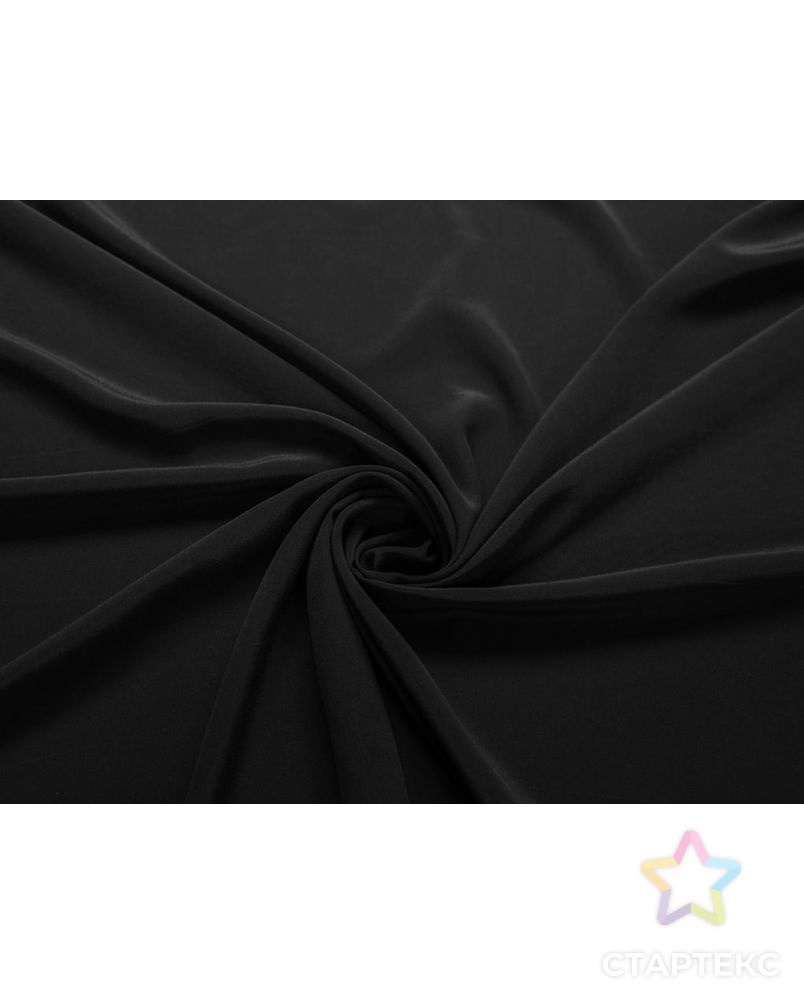Креповый шелк, цвет черный арт. ГТ-7763-1-ГТ-39-9600-1-38-1 1