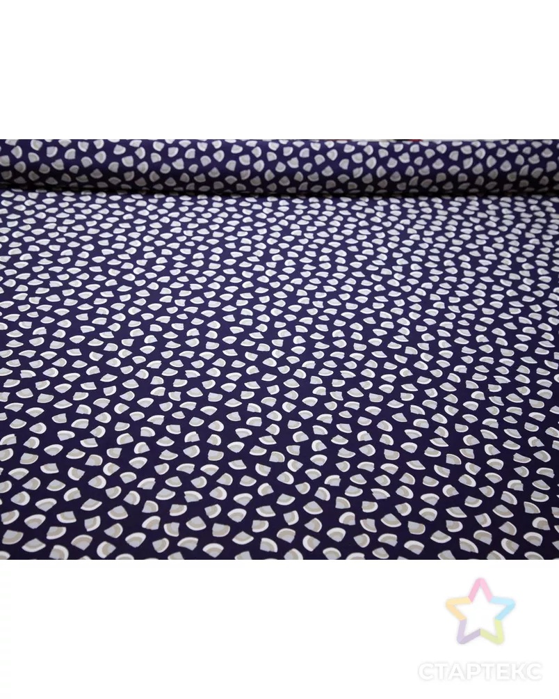 Блузочный принтованный шелк темно-фиолетового цвета арт. ГТ-7810-1-ГТ-39-9639-2-33-1 - рис. 4