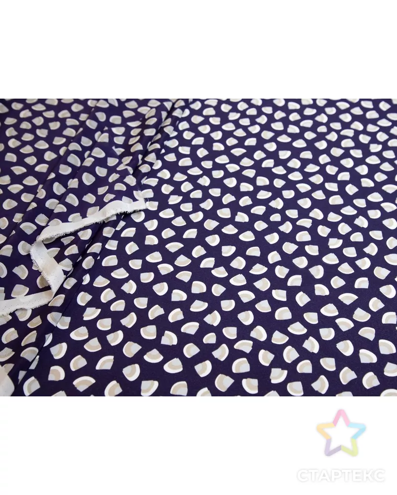 Блузочный принтованный шелк темно-фиолетового цвета арт. ГТ-7810-1-ГТ-39-9639-2-33-1 - рис. 5