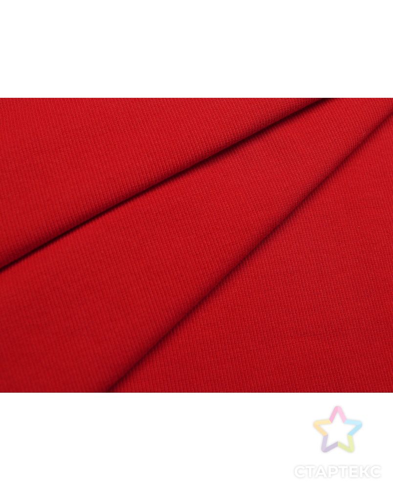 Трикотаж Рибана огненно-красного цвета  (270 г/м2) арт. ГТ-1320-1-ГТ0039063 3