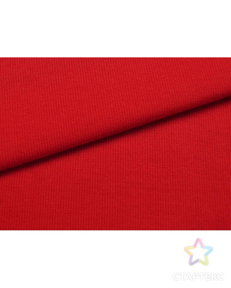 Трикотаж Рибана огненно-красного цвета  (270 г/м2) арт. ГТ-1320-1-ГТ0039063 5