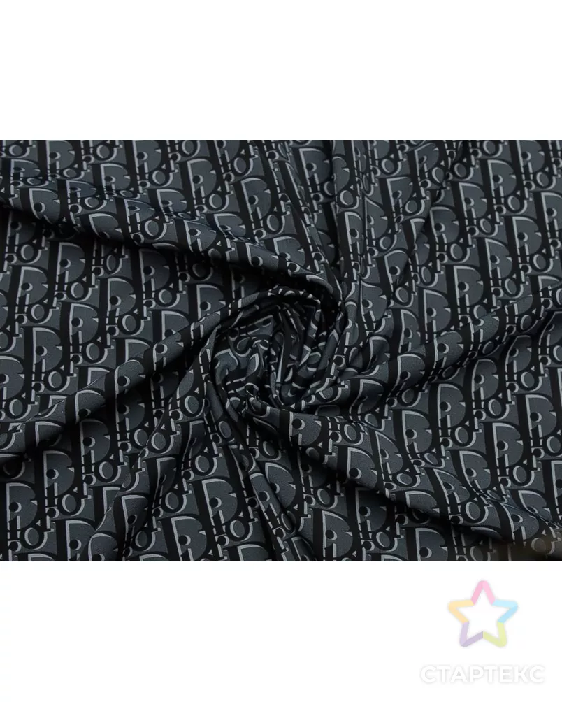 Бифлекс с надписями, цвет черно-серый арт. ГТ-9121-1-ГТ-4-9950-2-21-1 - рис. 1