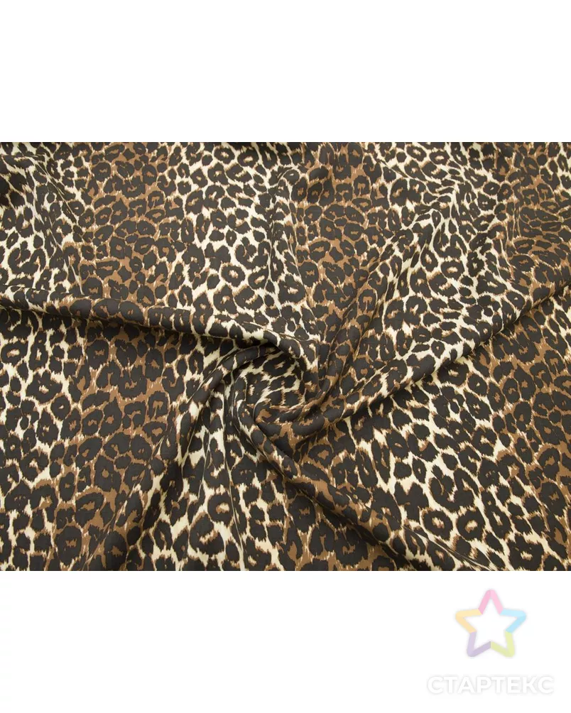 Шерстяная ткань с леопардовым принтом арт. ГТ-8582-1-ГТ-40-10499-2-21-1 - рис. 1