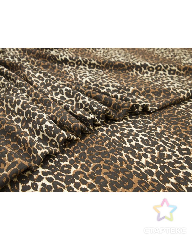 Шерстяная ткань с леопардовым принтом арт. ГТ-8582-1-ГТ-40-10499-2-21-1 3