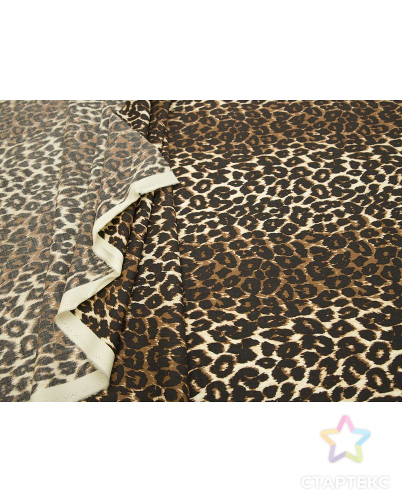 Шерстяная ткань с леопардовым принтом арт. ГТ-8582-1-ГТ-40-10499-2-21-1 5