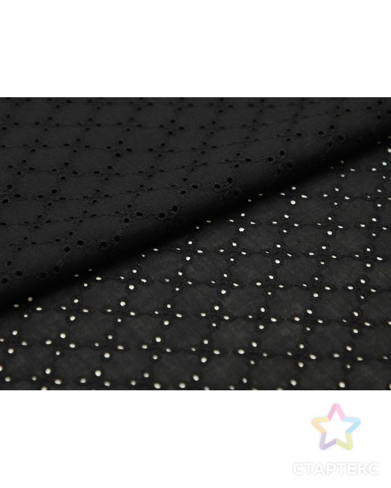 Шитье с рисунком "орнамент" на батисте, цвет черный арт. ГТ-8781-1-ГТ-41-10523-8-38-3 6