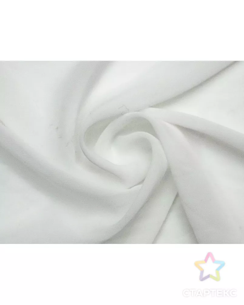 Шифон белоснежного цвета арт. ГТ-9060-1-ГТ-42-10971-1-2-1 - рис. 1