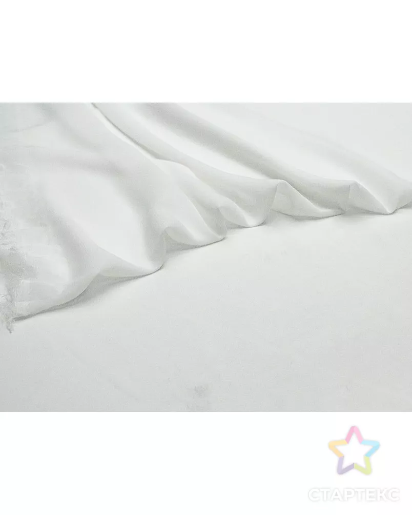 Шифон белоснежного цвета арт. ГТ-9060-1-ГТ-42-10971-1-2-1 - рис. 3