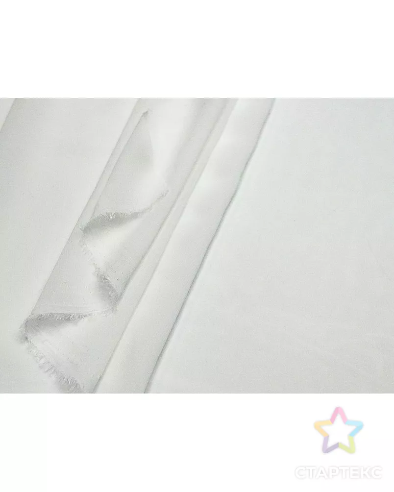 Шифон белоснежного цвета арт. ГТ-9060-1-ГТ-42-10971-1-2-1 - рис. 5