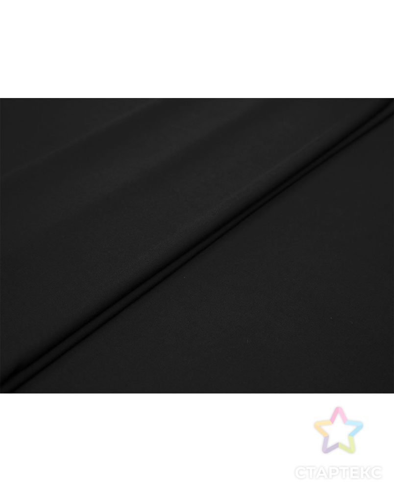 Штапель однотонный, цвет матовый чёрный арт. ГТ-8322-1-ГТ-43-10177-1-38-1 2