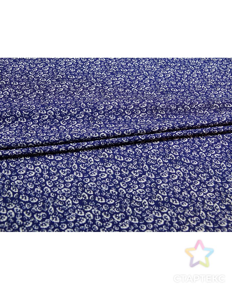 Штапель с сине-белыми цветочками арт. ГТ-5275-1-ГТ-43-6965-10-21-1 4