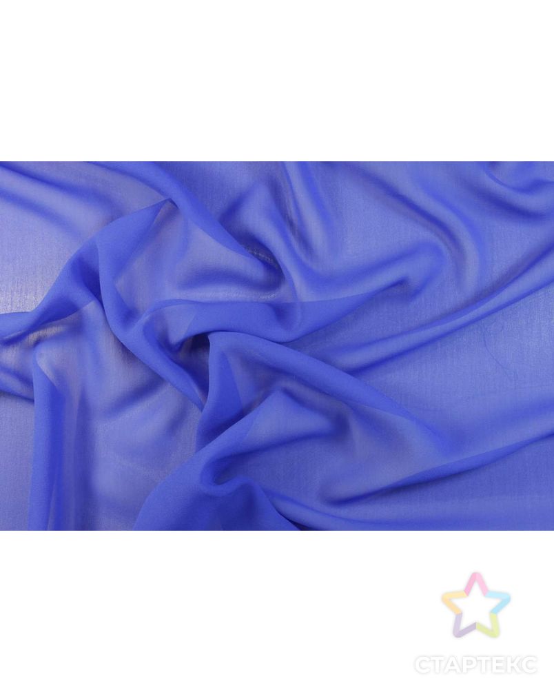 Шелковая ткань ультра синего цвета арт. ГТ-1422-1-ГТ0043422 2