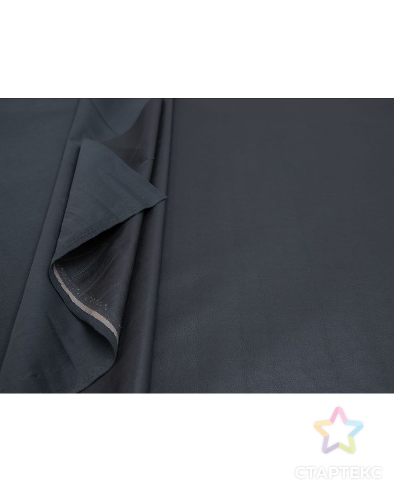 Экокожа в винтажном стиле на трикотажной основе, цвет  серо-коричневый арт. ГТ-8274-1-ГТ-44-10087-1-29-1 5