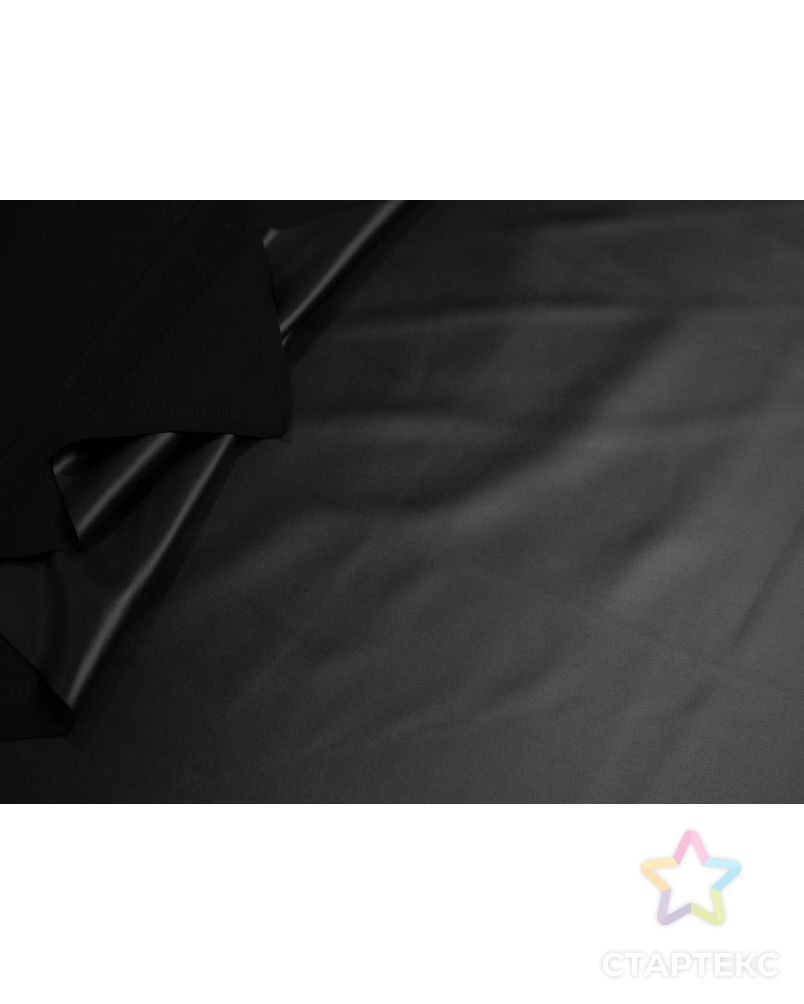 Экокожа черного цвета на флисе арт. ГТ-7690-1-ГТ-44-9548-1-38-1 5
