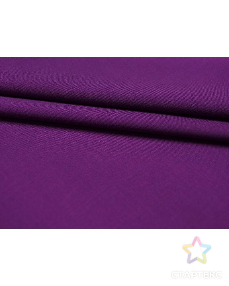 Ткань костюмная, цвет насыщенный фиолетовый цв.81 арт. ГТ-1484-1-ГТ0044423 2