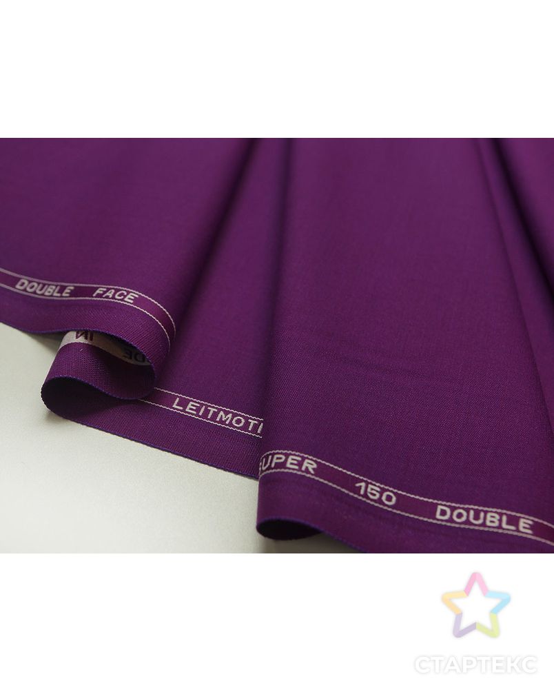 Ткань костюмная, цвет насыщенный фиолетовый цв.81 арт. ГТ-1484-1-ГТ0044423