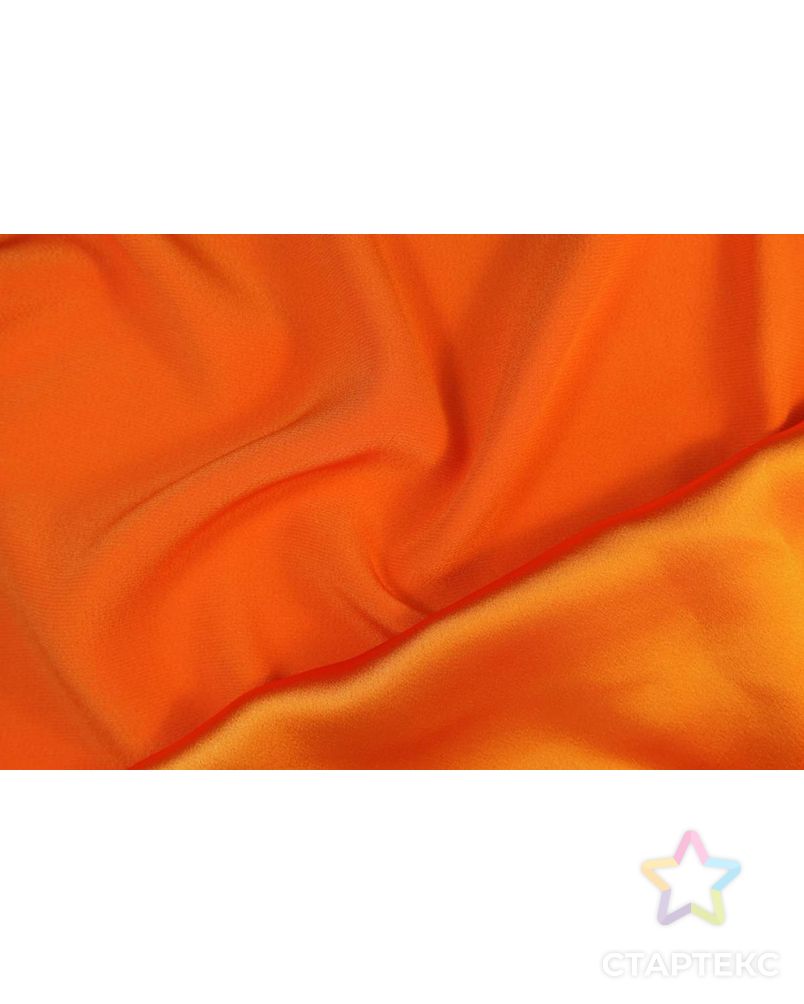 Ткань плательная двухсторонняя "Кади", оранжевое пламя арт. ГТ-1624-1-ГТ0045261