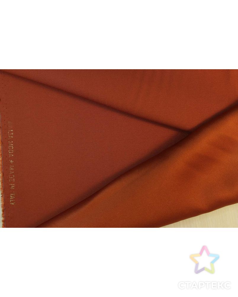 Ткань плательная двухсторонняя "Кади", оранжево-абрикосовый цвет арт. ГТ-1660-1-ГТ0045310 2