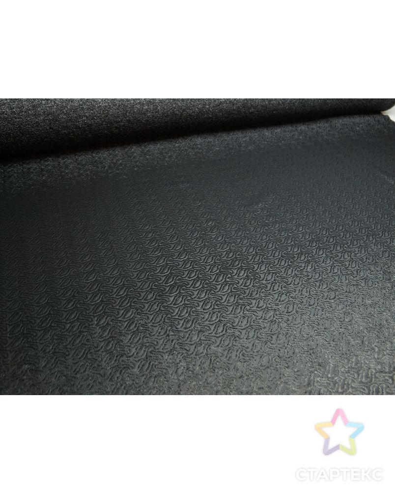 Ткань курточная купонная стеганая двухсторонняя (раппорт 1,3м) черного цвета арт. ГТ-1670-1-ГТ0045320 3