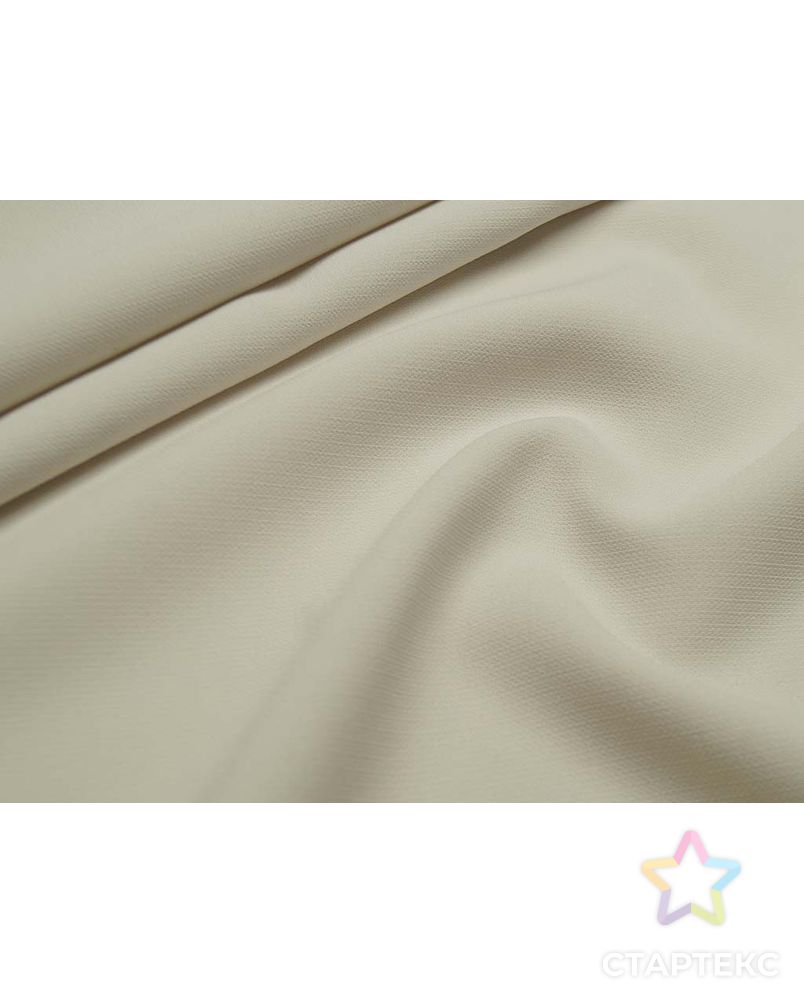 Ткань плательная "Кади", однотонная, цвет пыльный белый арт. ГТ-2557-1-ГТ0047333