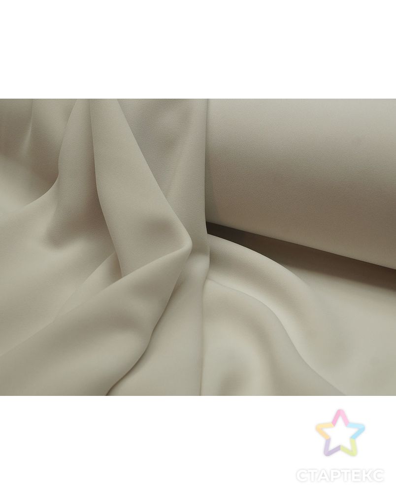 Ткань плательная "Кади", однотонная, цвет серо-белый арт. ГТ-2558-1-ГТ0047334