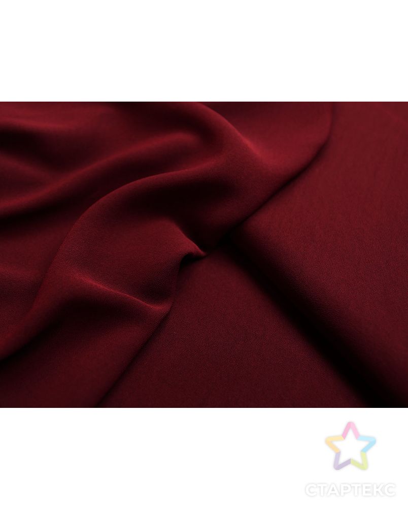 Ткань плательная "Кади", однотонная, цвет темно-бордовый арт. ГТ-2564-1-ГТ0047340 2