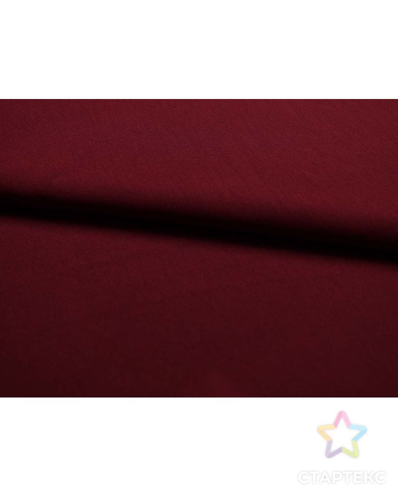 Ткань плательная "Кади", однотонная, цвет темно-бордовый арт. ГТ-2564-1-ГТ0047340