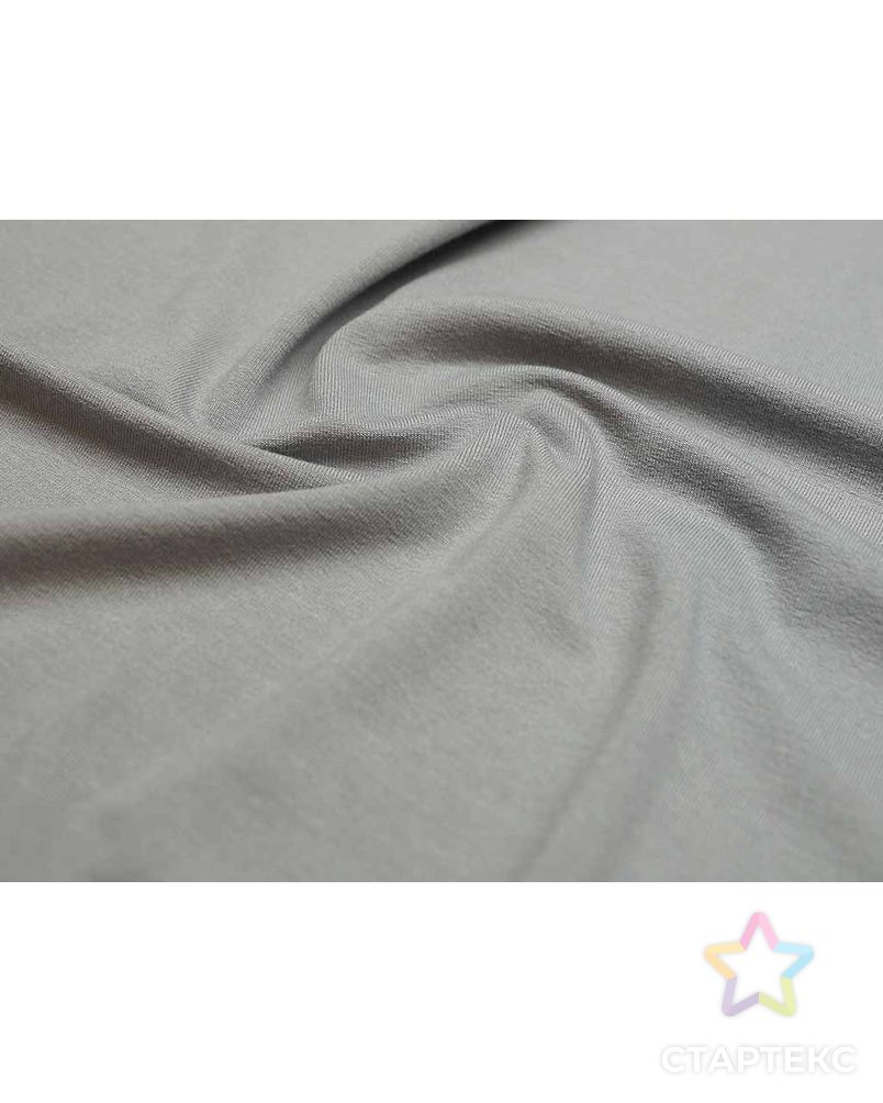 Вискозный трикотаж футболочный однотонный, цвет серого миража  (235 г/м2) арт. ГТ-2611-1-ГТ0047390