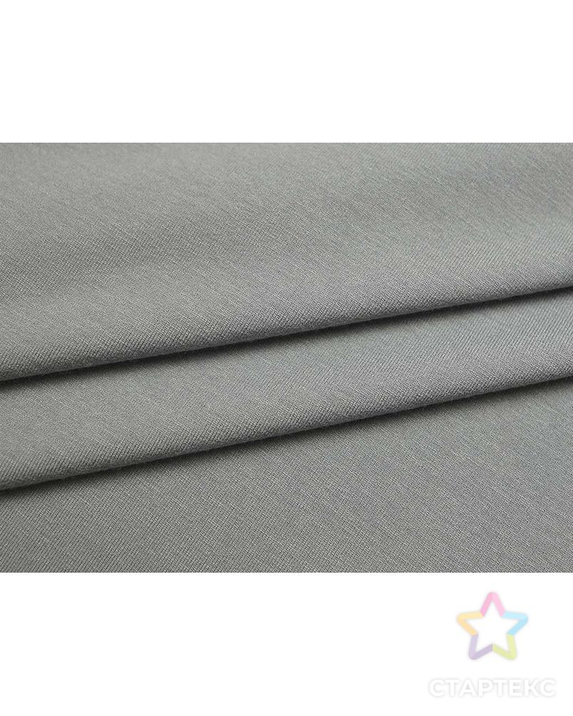 Вискозный трикотаж футболочный однотонный, цвет серого миража  (235 г/м2) арт. ГТ-2611-1-ГТ0047390 2