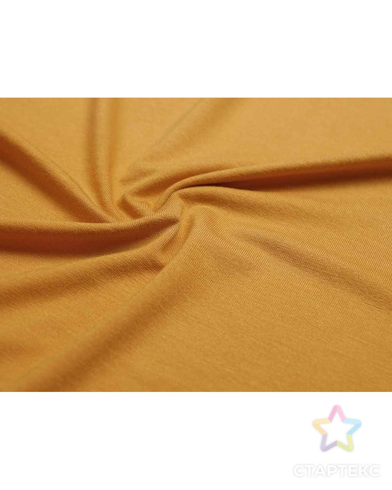 Трикотаж футболочный однотонный, цвет золотого сияния (235 г/м2) арт. ГТ-2612-1-ГТ0047391