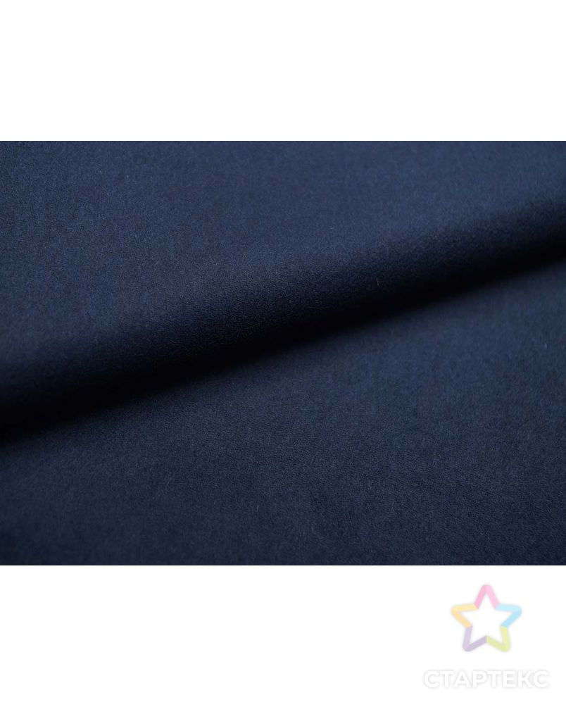 Двухсторонняя шерстяная пальтовая ткань цвета берлинской лазури арт. ГТ-2615-1-ГТ0047395