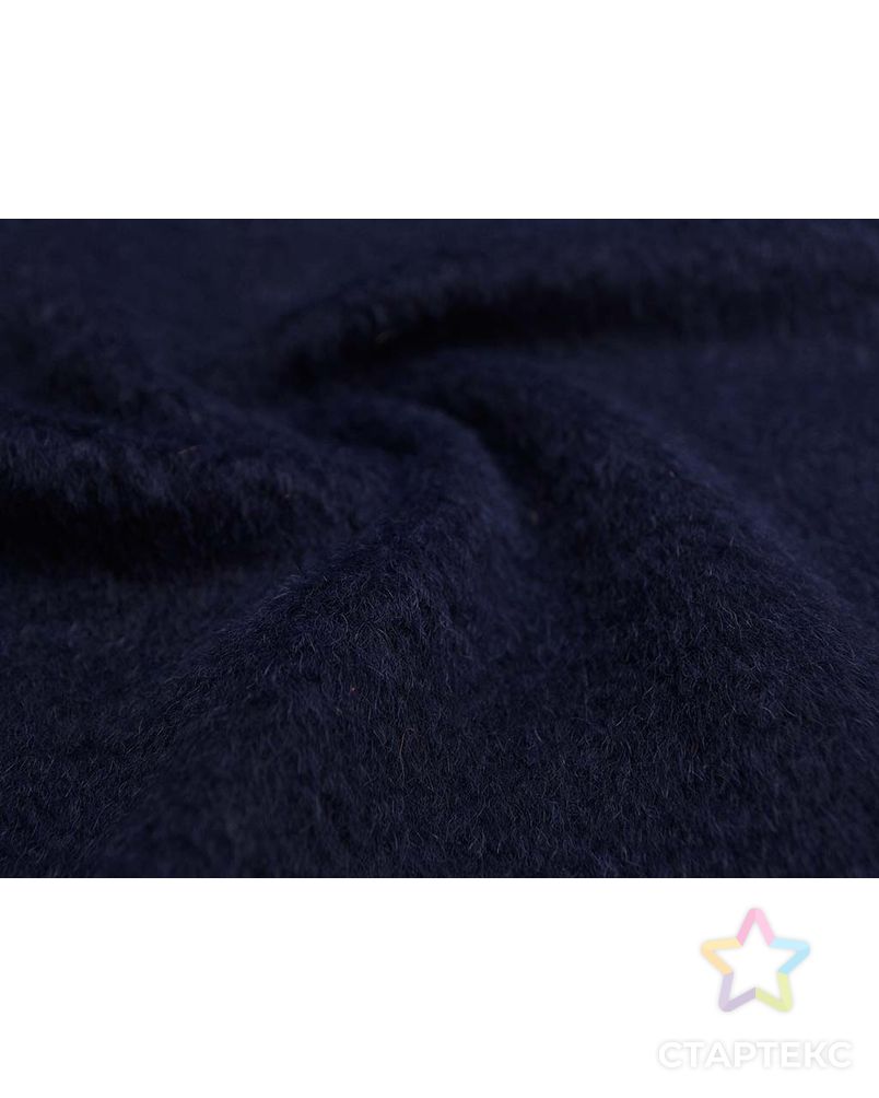 Ткань пальтовая шерстяная с ворсом цвета синего клематиса арт. ГТ-2630-1-ГТ0047410 3
