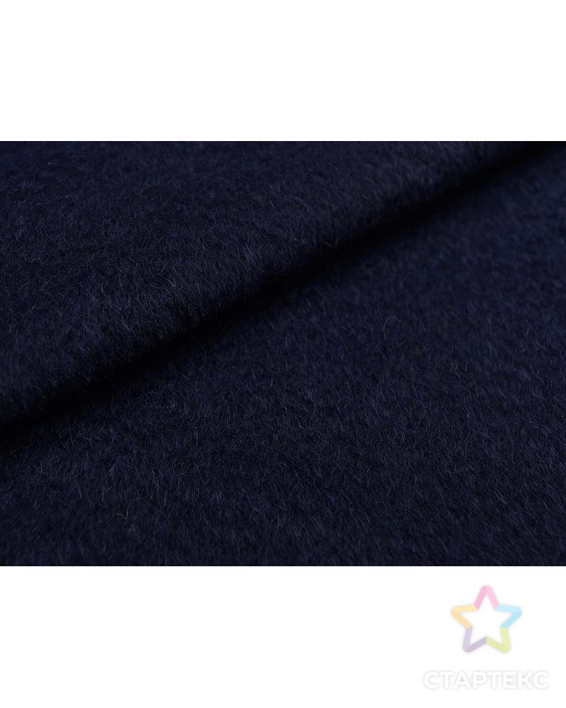 Ткань пальтовая шерстяная с ворсом цвета синего клематиса арт. ГТ-2630-1-ГТ0047410 5
