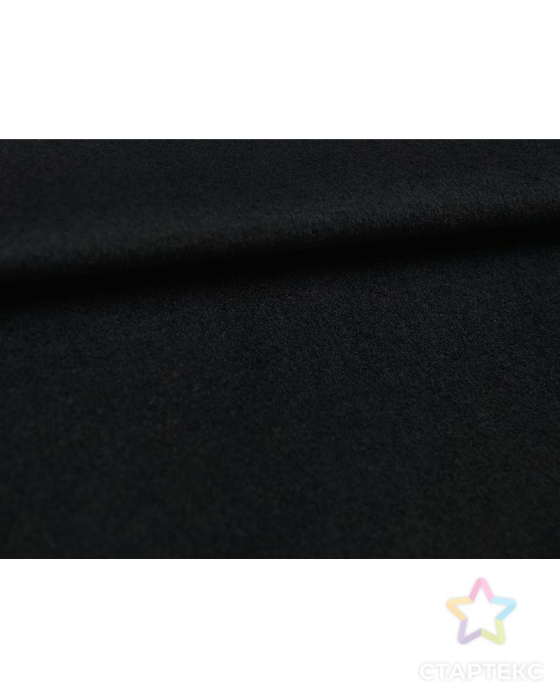 Пальтовая шерстяная ткань насыщенного черного цвета арт. ГТ-2635-1-ГТ0047415 4