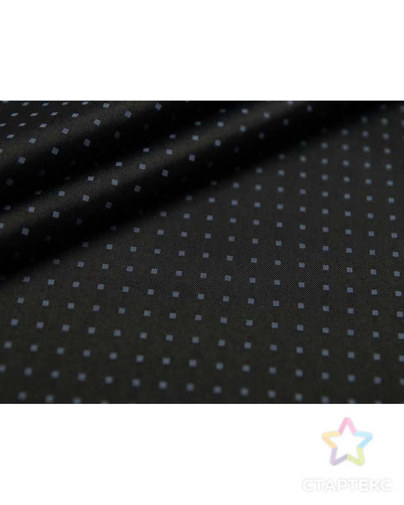 Подкладочная ткань черного цвета с геометрическим принтом арт. ГТ-2642-1-ГТ0047422 2