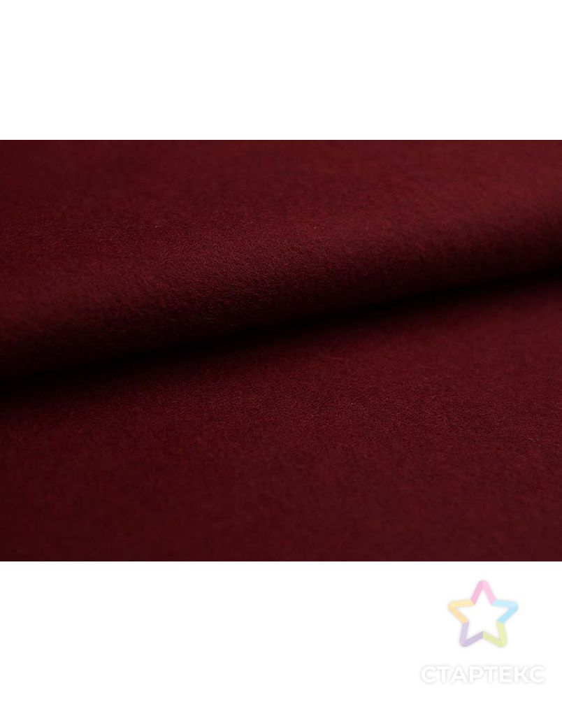 Шерстяная двухсторонняя пальтовая ткань цвета рубинового вина арт. ГТ-2646-1-ГТ0047427