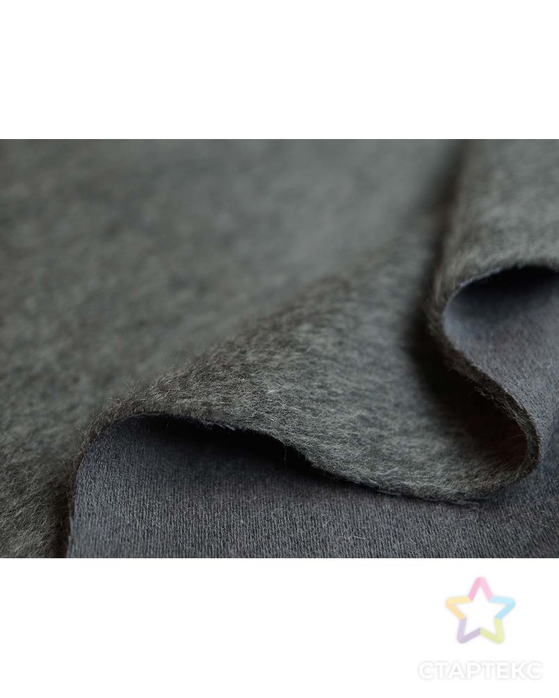 Ткань пальтовая шерстяная с ворсом цвета серый меланж арт. ГТ-2659-1-ГТ0047440 4