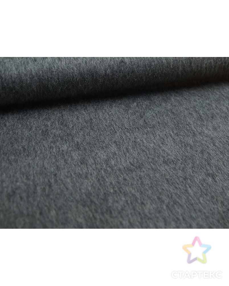 Ткань пальтовая шерстяная с ворсом цвета серый меланж арт. ГТ-2659-1-ГТ0047440 5