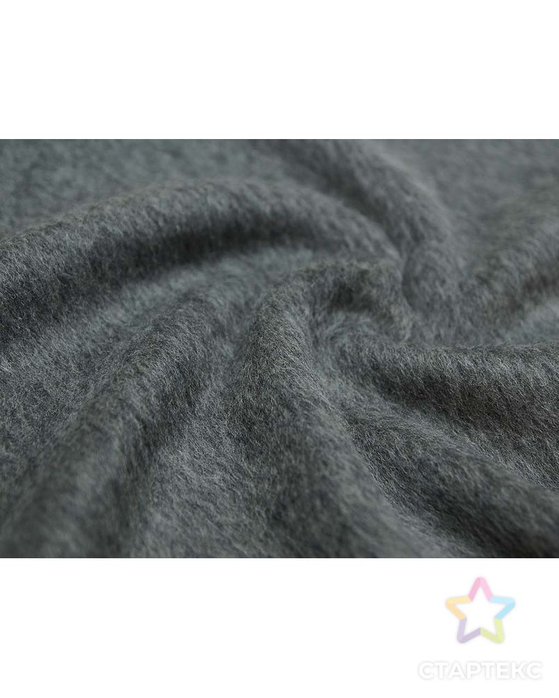 Ткань пальтовая шерстяная с ворсом цвета серый меланж арт. ГТ-2659-1-ГТ0047440 6