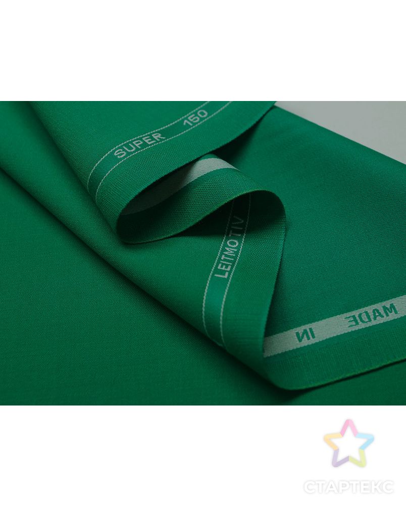 Ткань костюмная Лейтмотив, цвет: насыщеный зеленый цв.18 арт. ГТ-2680-1-ГТ0047464 4