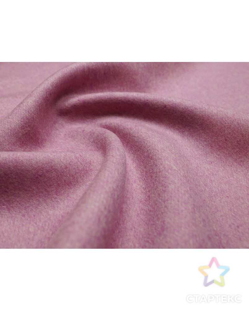 Ткань пальтовая меланжевая двухсторонняя, цвет бежево-розовый арт. ГТ-2716-1-ГТ0047509 3