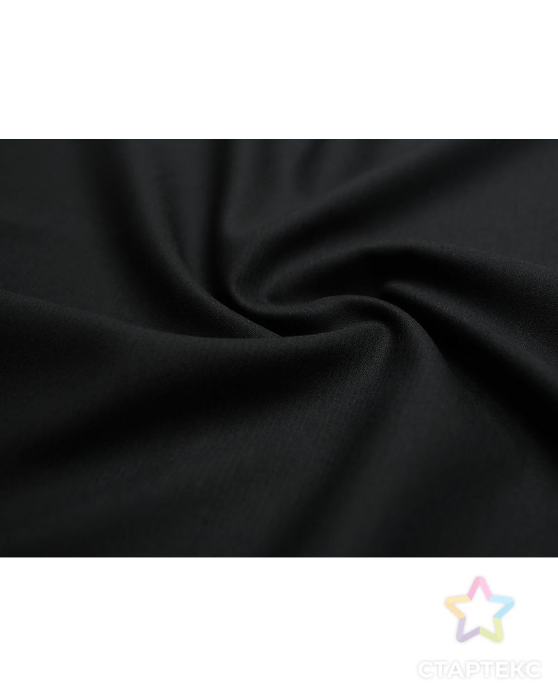 Классическая костюмная ткань угольно-черного цвета арт. ГТ-2776-1-ГТ0047634