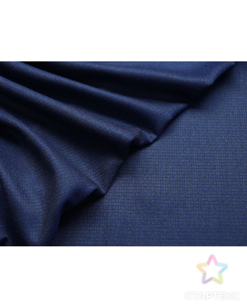 Двухсторонняя костюмная ткань, черно-синий меланж арт. ГТ-2777-1-ГТ0047635