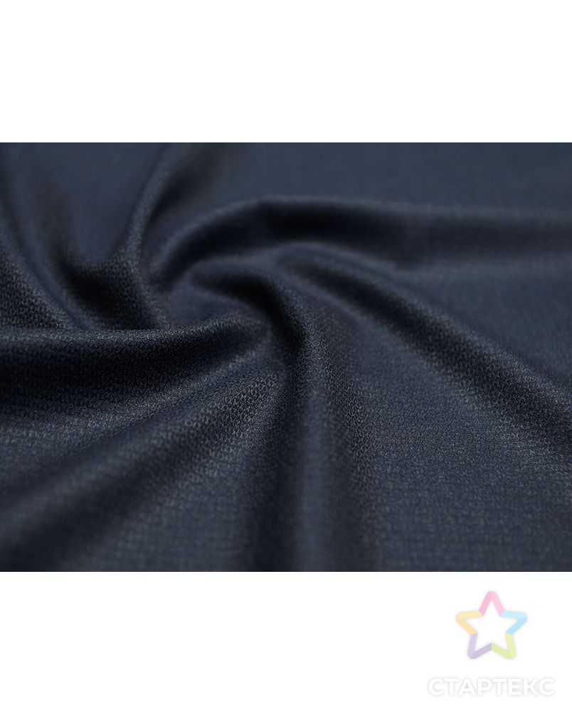 Двухсторонняя костюмная ткань, меланж темно-синего цвета арт. ГТ-2778-1-ГТ0047636 1
