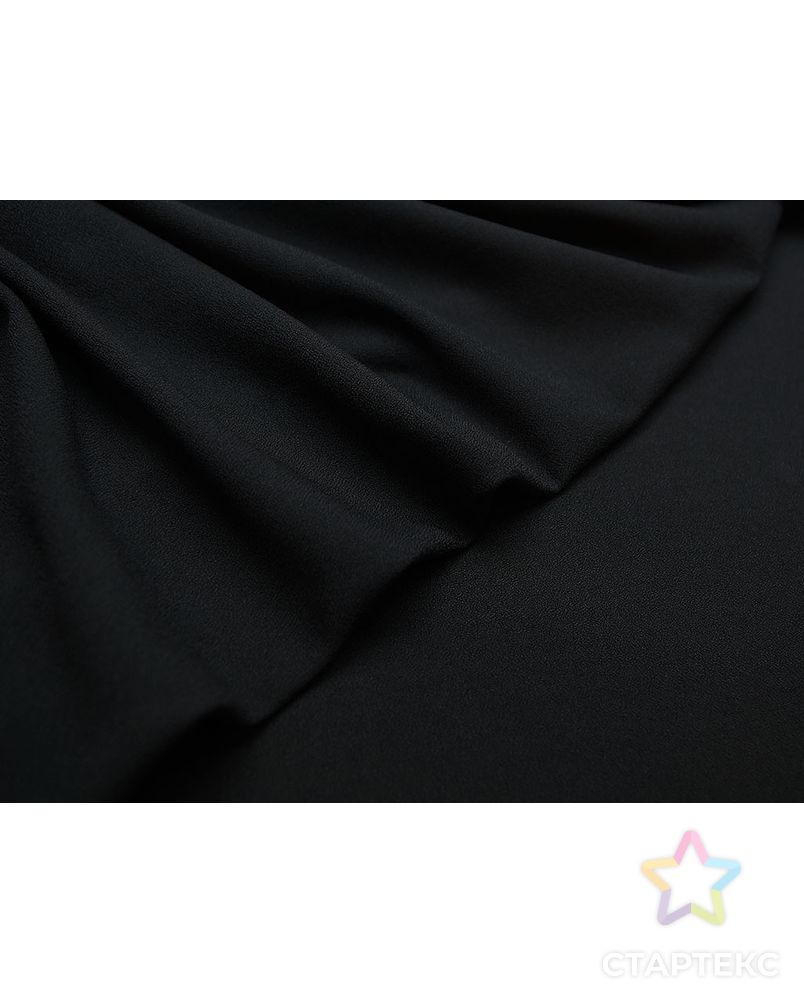 Креп костюмно-плательный черного цвета арт. ГТ-2779-1-ГТ0047637