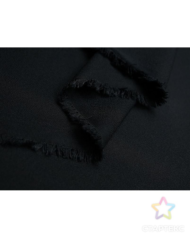 Креп костюмно-плательный черного цвета арт. ГТ-2779-1-ГТ0047637 4