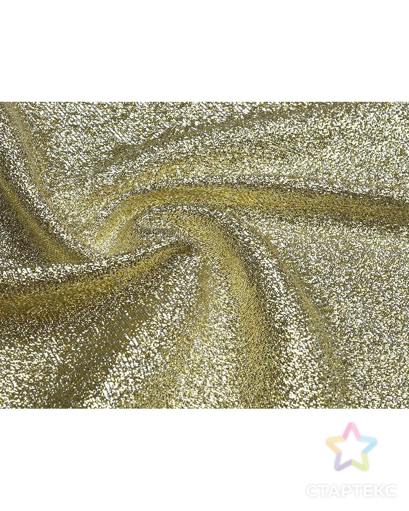 Превосходный шелк с люрексом, цвет ослепительно-золотой арт. ГТ-2873-1-ГТ0047742 1