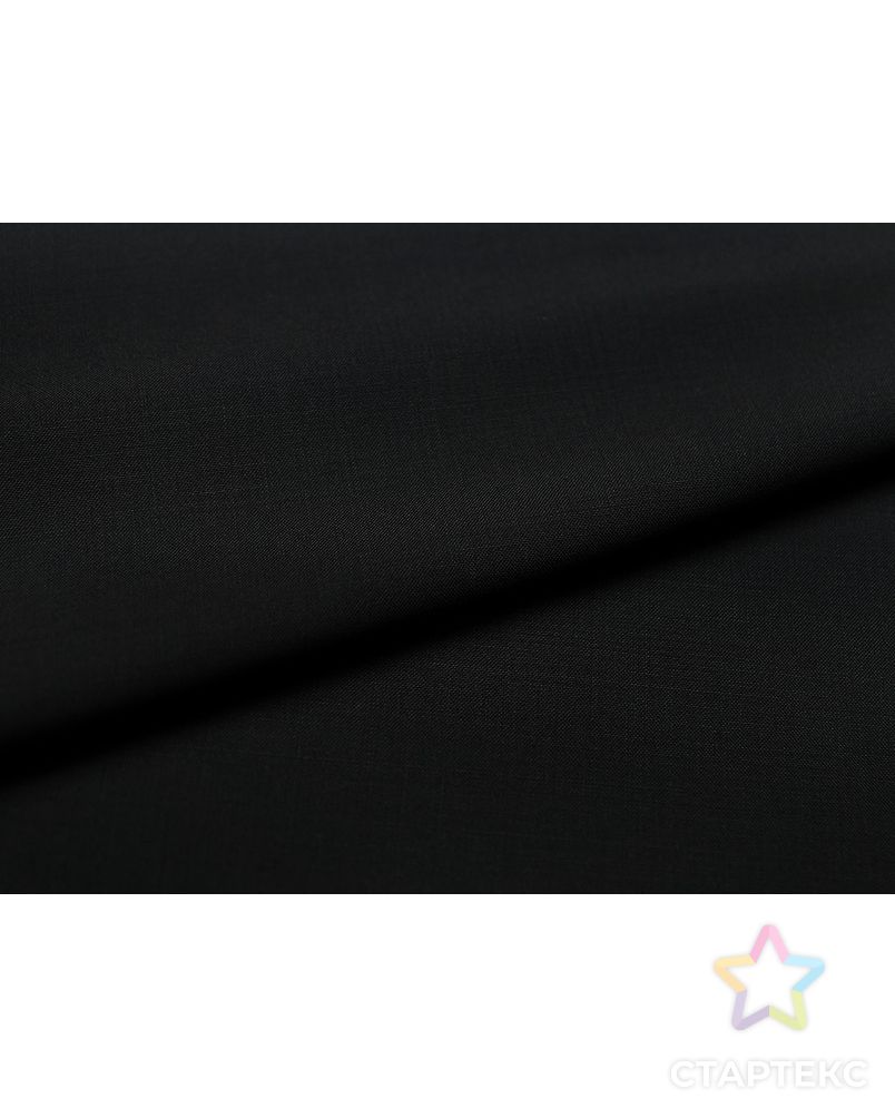 Классическая костюмная ткань угольно-черного цвета  (185 г/м2) арт. ГТ-2894-1-ГТ0047772 5