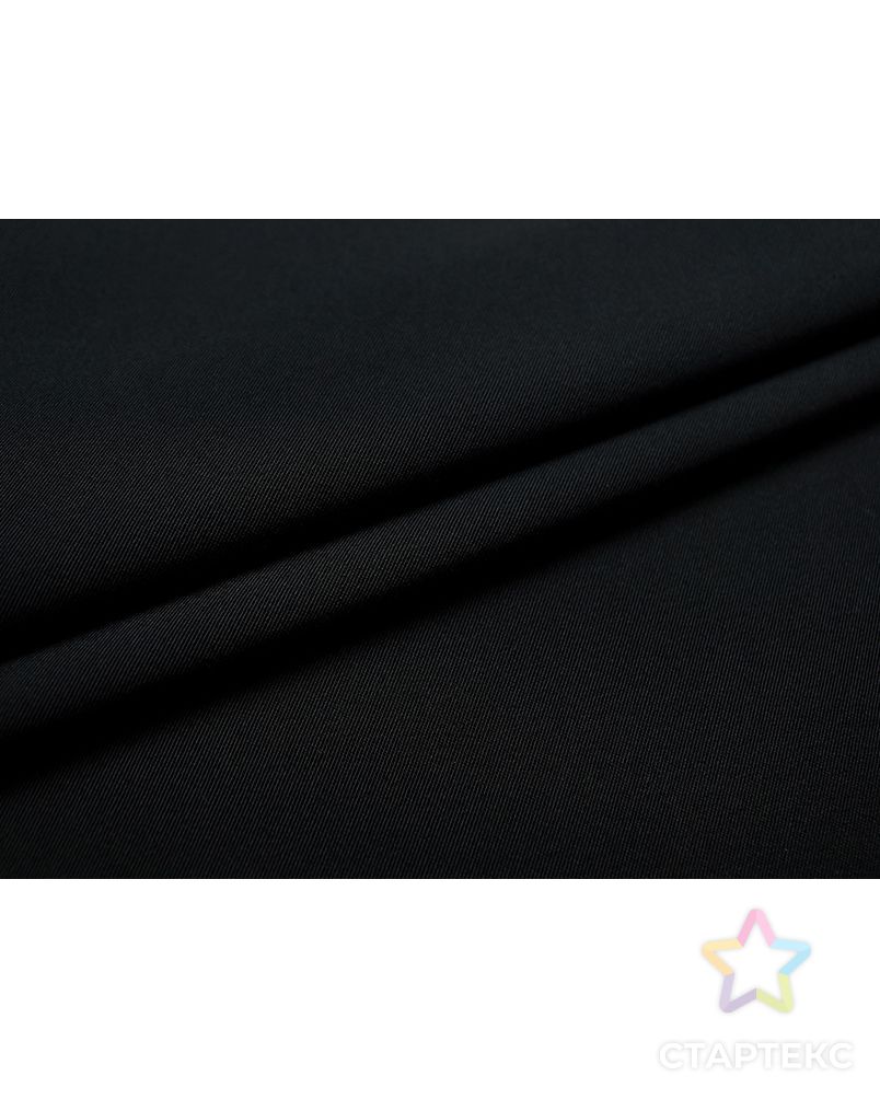 Плотная костюмная ткань черного цвета арт. ГТ-2902-1-ГТ0047780 2