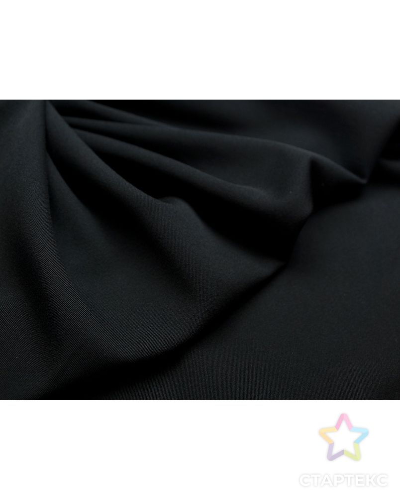 Плотная костюмная ткань черного цвета арт. ГТ-2902-1-ГТ0047780 3